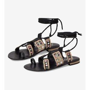 Free People  Mantra Mirror Sandal Size 39
